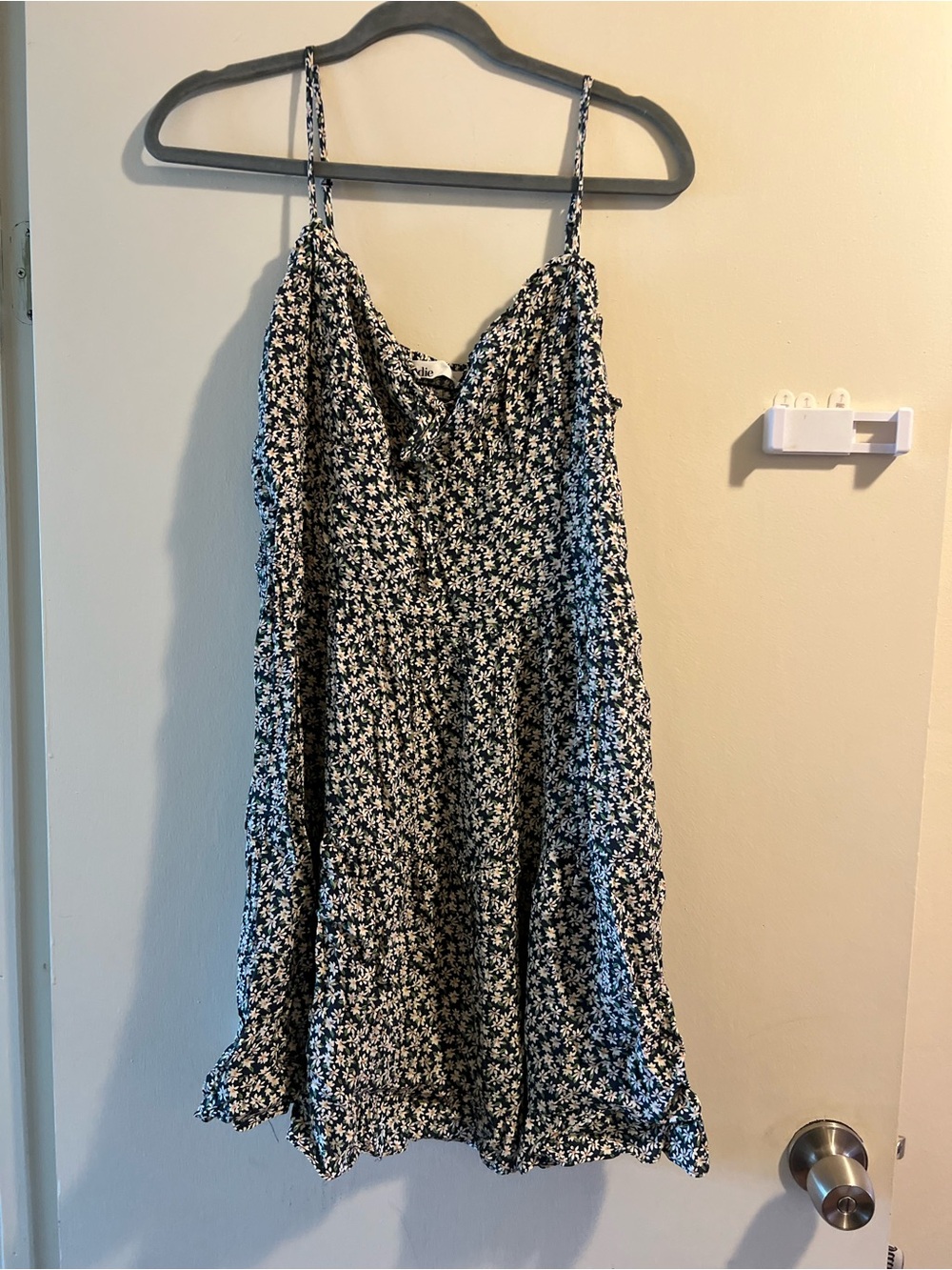 Elodie Navy Floral Tie-Front Sundress